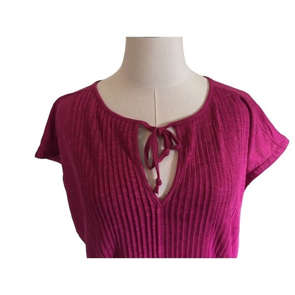 NEW Prana Raspberry Orchid Bloom Ocupas Popover Blouse Women's XSmall Relaxed XS - Picture 3 of 7